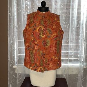 Vintage Coldwater Creek Button up Sleeveless Vest size medium
